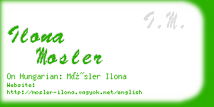ilona mosler business card